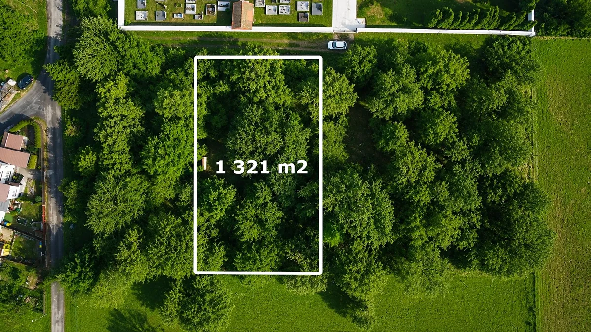 Prodej stavebního pozemku 1321 m²